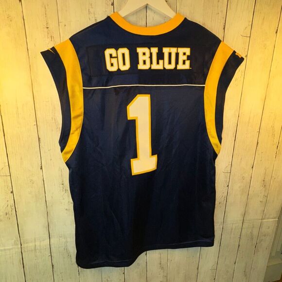 Vintage Nike Team Michigan Wolverines Jersey #1 Sleeveless Mens Large - Picture 4 of 6